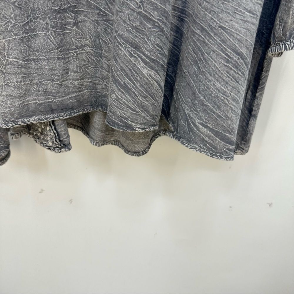 Anandas Collection Size 2x Gray Boho Festival Top… - image 7
